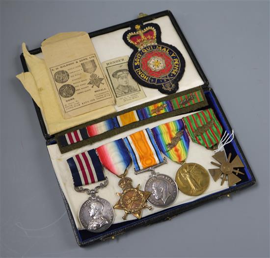 A WW1 Military Medal group to Lieut L.V.Beckett R.E/RAF